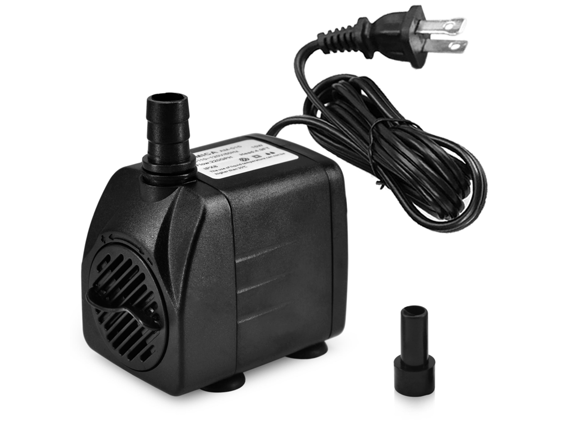 Bomba Sumergible Pequeña (15w 800l/h) Adecuada Para Estanques, Fuentes, Acuarios, Hidroponía Siurn