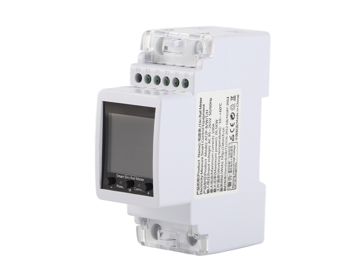 Medidor De Electricidad Tuya Wifi Monofásico 3 Tarifas Control App