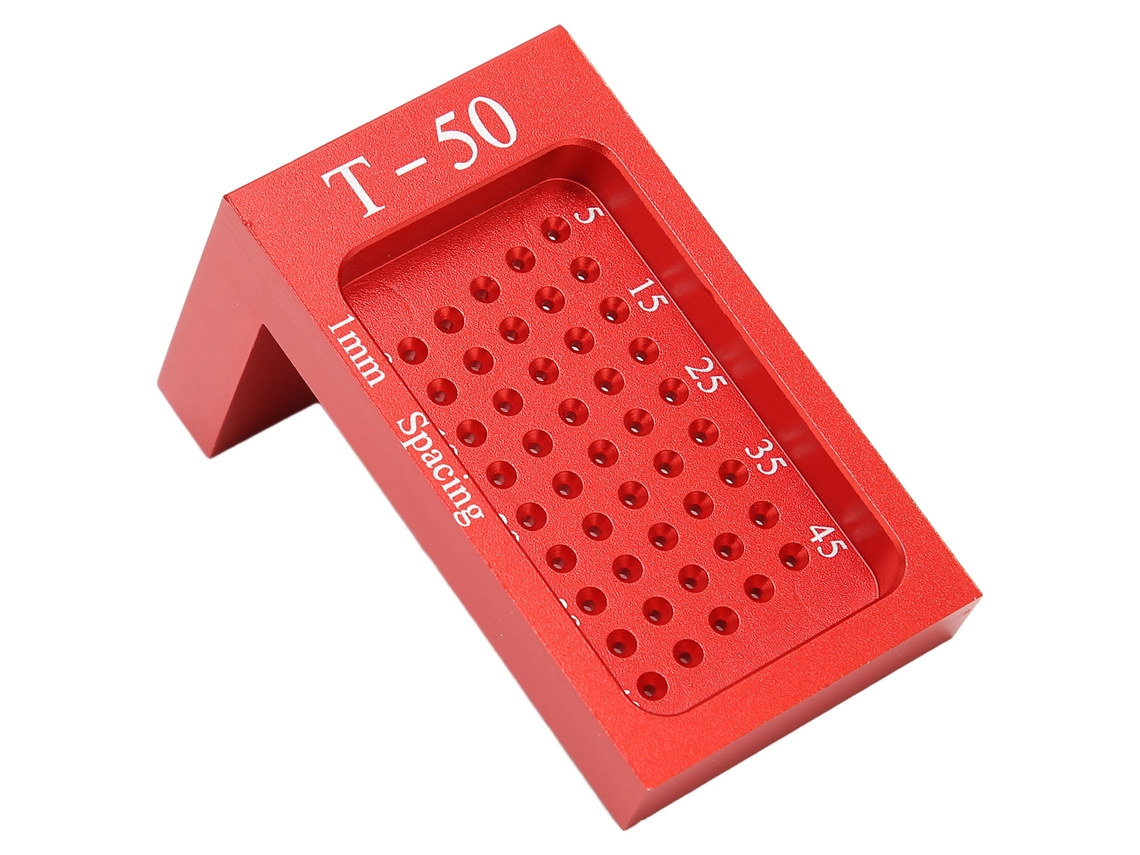 Mini Escuadra En T De Aleación De Aluminio Para Carpintería, Ideal Para Marcar Agujeros Con Precisión Y Como Herramienta De Ingeniería.