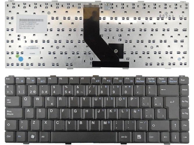 Teclado para Ahtec, Quanta, Tsunami, Advent Pl3C Pl5C 7211