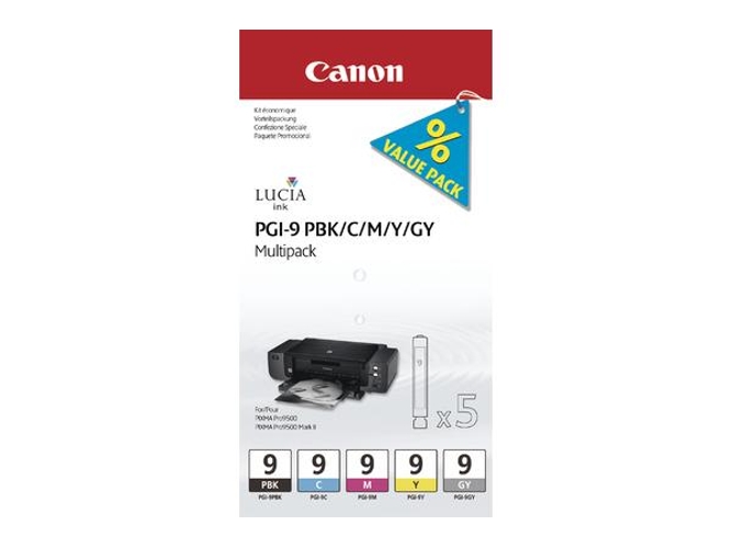 Tinta Original CANON PGI-9 N/C/Y para PIXMA iX7000, MX7600, Pro9500, Pro9500 Mark II