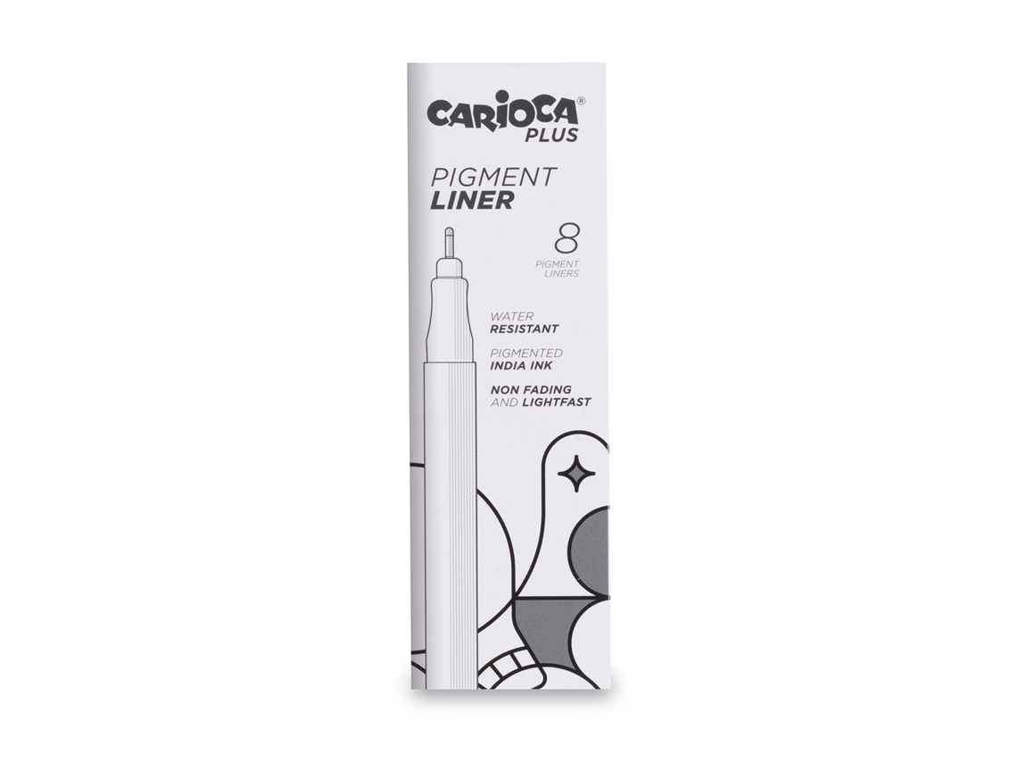 Rotulador Fino CARIOCA Plus 0.5mm Negro 45255