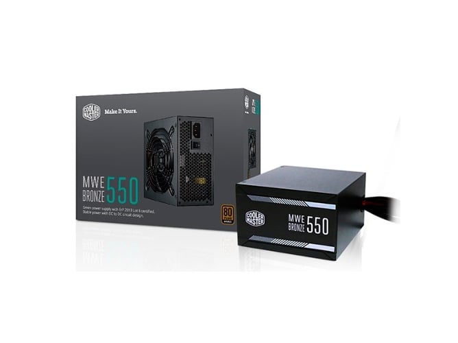 Fuente de Alimentación COOLER MASTER 550W MWE 80 Plus Bronze