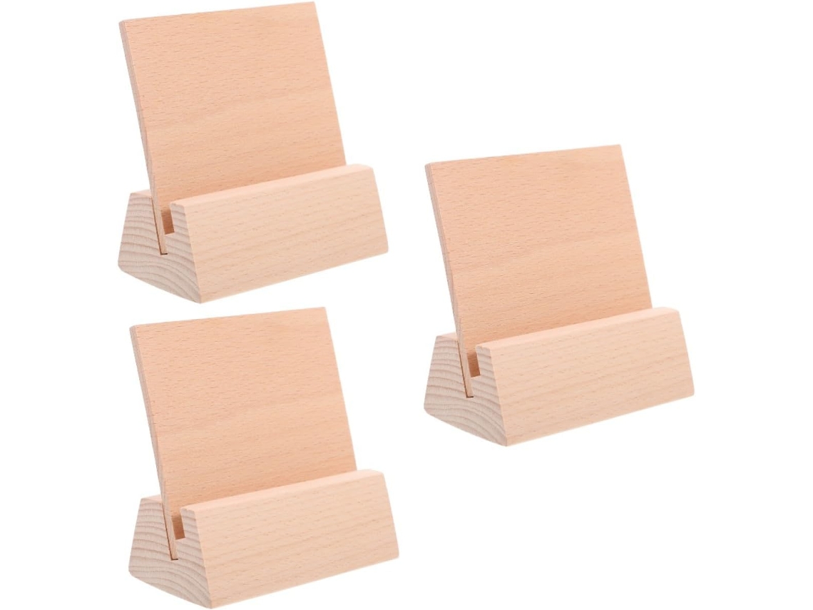 Besportble Tarjetero De Madera De Haya Y Tarjeteros De Madera 10.50 X 10.00 X 5.50 Cm Pulgadas -tamaño: 10....