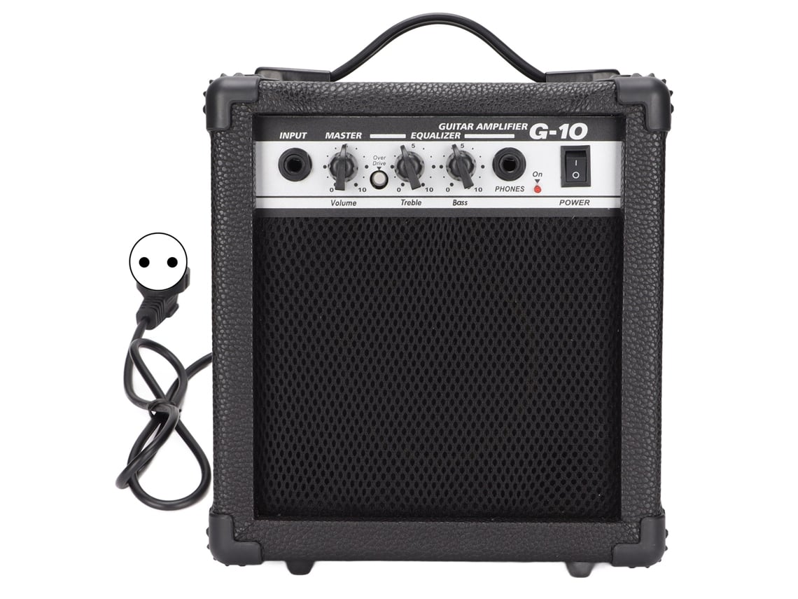 Amplificador De Guitarra Eléctrica Pequeño Y Portátil Con Entrada Auxiliar De Doble Canal Y Enchufe Europeo De 220 V