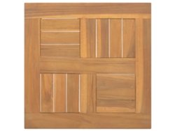 Tablero De Mesa Cuadrado Madera Maciza De Teca 40x40x2,5 Cm