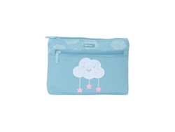 Estuche grande 2 lápices color crema. Safta Cloud - Preescolar, fácil de limpiar, 23 x 16 x 3 cm