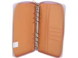 Archivador De Anillas Con Bolsillo Con Cremallera Para Tarjetas Y Organizadores De Almacenamiento.