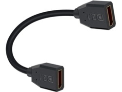 Cable 2.1 De 16k 30hz, 8k 120hz, 4k 240hz, Hembra A Cable De Extensión De 52 Gbps Para Adaptador De Vídeo Portátil.