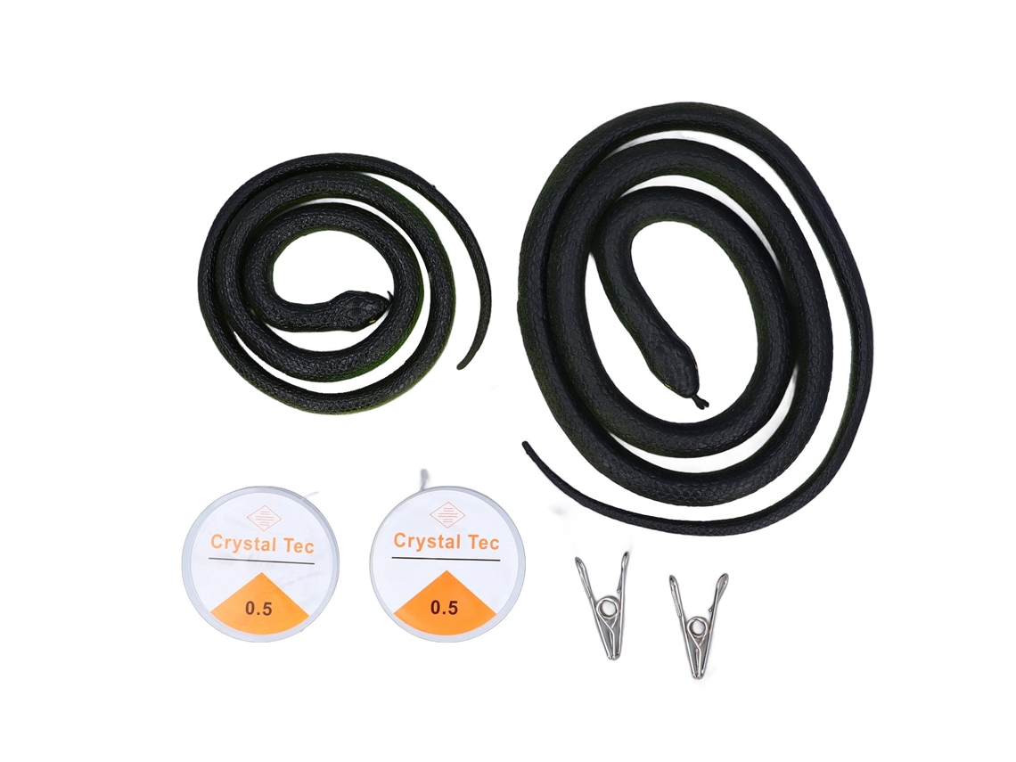 Juego De Serpiente De 2 Piezas Con Cuerda Y Clip - Juguete Realista Para Jugar Con Amigos - Regalo