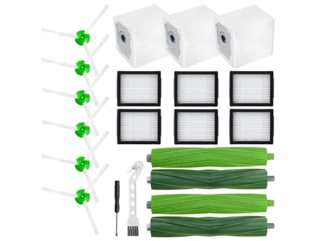 Escovas de borracha de substituição filtros sacos de pó para irobot roomba