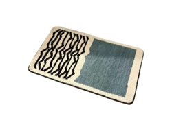 2026-alfombra Rectangular Antideslizante Espesorada Absorbente Lavable Para Entrada Azul 40x60cm