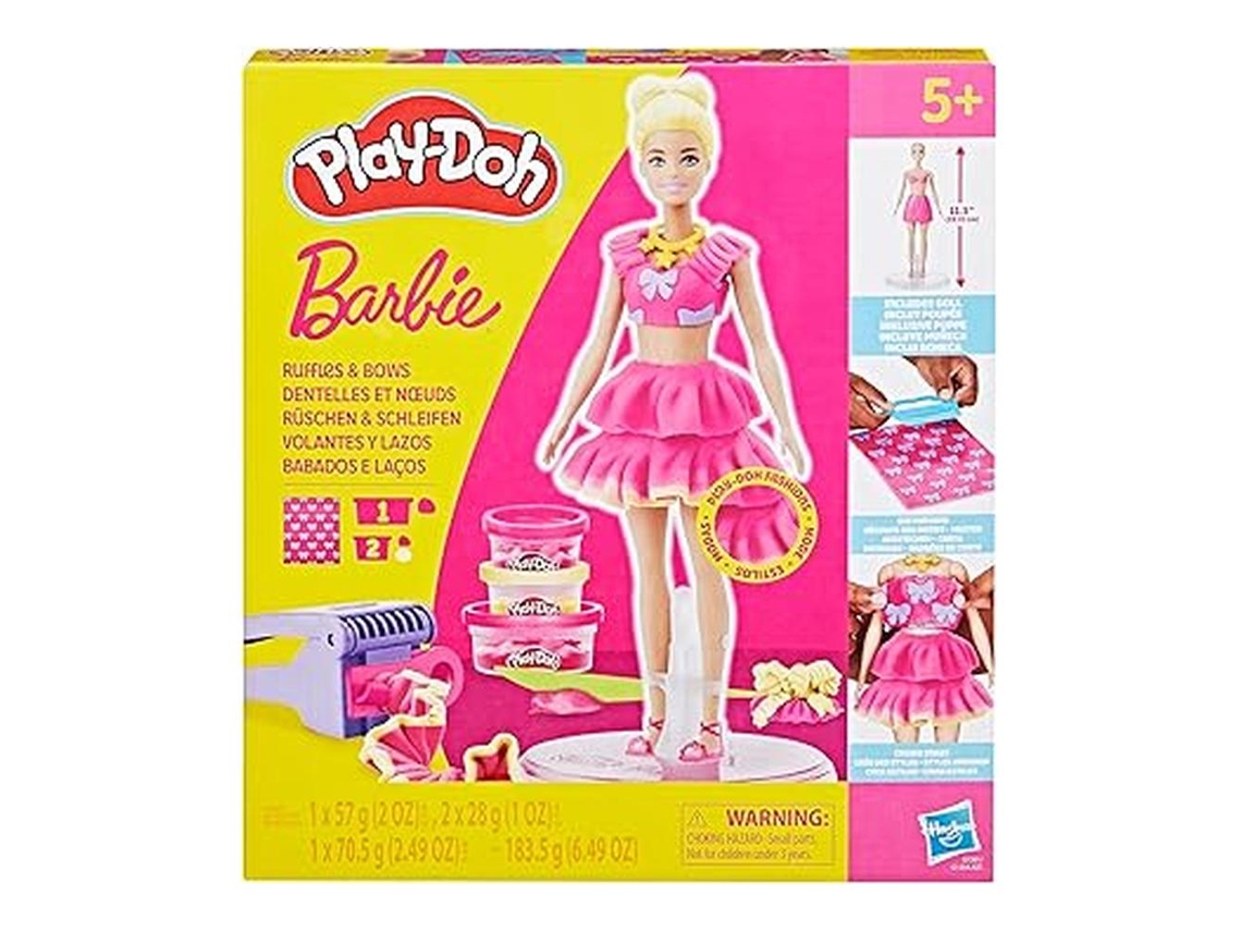 Play Doh Barbie Muñeca Volantes Lazos Plastilina G1361 Hasbrop24pn