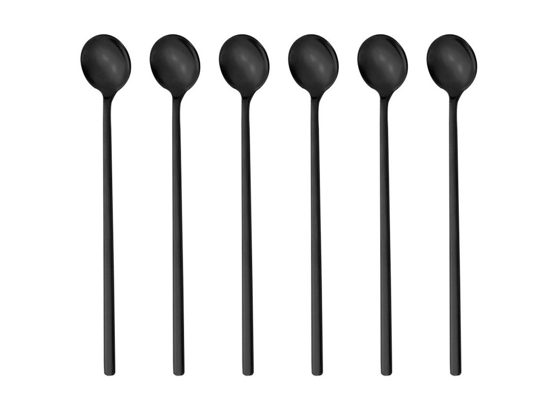 Juego de 6 Cucharas de Café - Largas para Mezclar RNEMITERY
