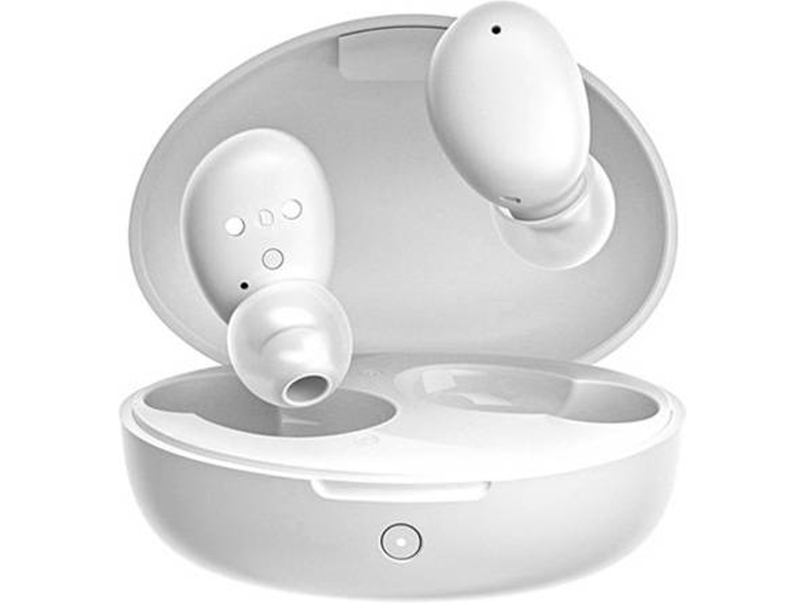 Auriculares Bluetooth True Wireless QCY T16 TWS (In Ear - Micrófono - Noise Cancelling - Blanco)