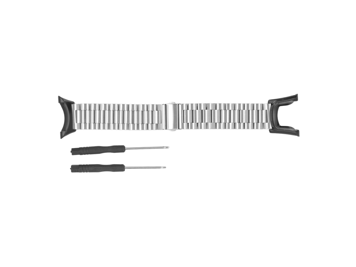 Correa de acero inoxidable 304 para reloj Suunto Ambit plateado