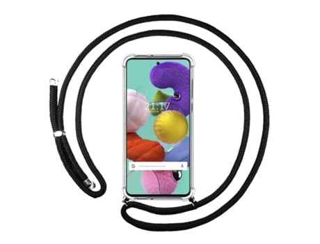 Carcasa Samsung Galaxy A51 TUMUNDOSMARTPHONE Colgante Negro