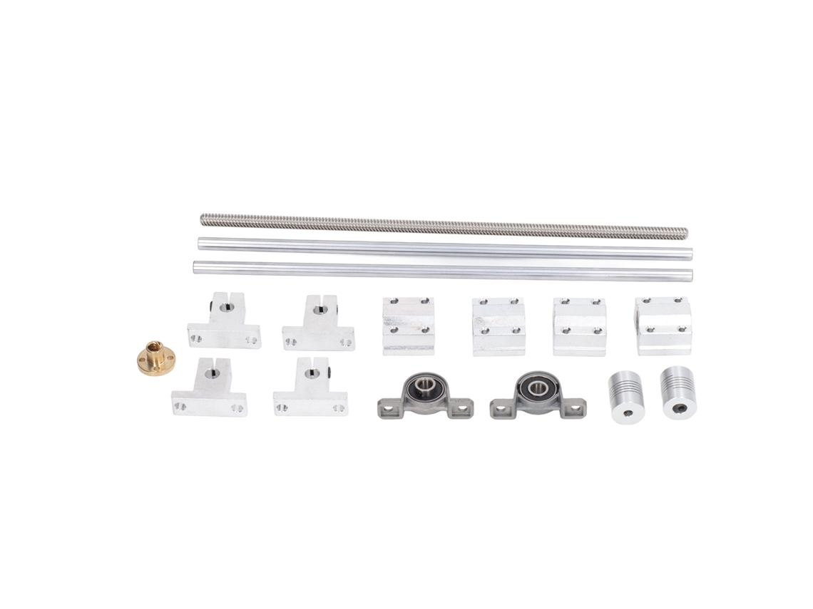 Kit de Parafuso Lead com Eixos Ópticos e Rolamentos Liga de Zinco para Impressora 3D