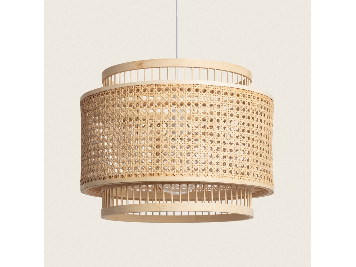 LEDKIA Lámpara Colgante Bambú Bangkal Natural