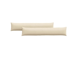 Cojines De Sofá 2 Uds Crema 200 X 40 Cm Tela