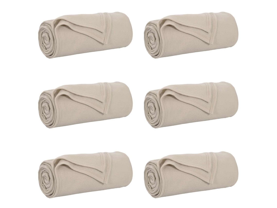 Mantitas De Sofá 6 Uds Beige 240 X 220 Cm Lana