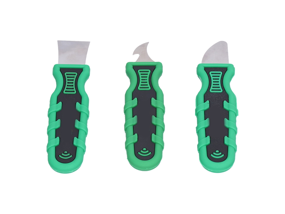 Kit De 3 Cuchillas Raspadoras De Inyección De Acero Inoxidable Para La Eliminación De Pegamento.