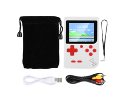 Mando De Juegos Portátil Con Pantalla Hd De 2,8 Pulgadas, 400 Juegos Clásicos, Blanco.