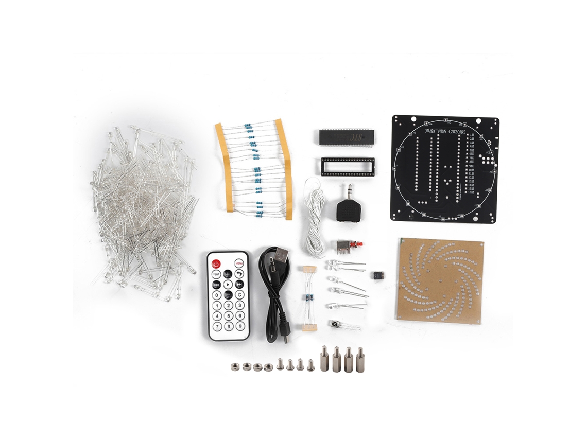 Kit de torre LED colorida con control remoto y cubo de luz DIY