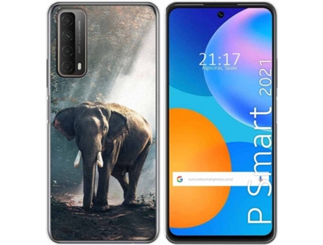 Carcasa Huawei P Smart 2021 TUMUNDOSMARTPHONE Elefante Multicolor