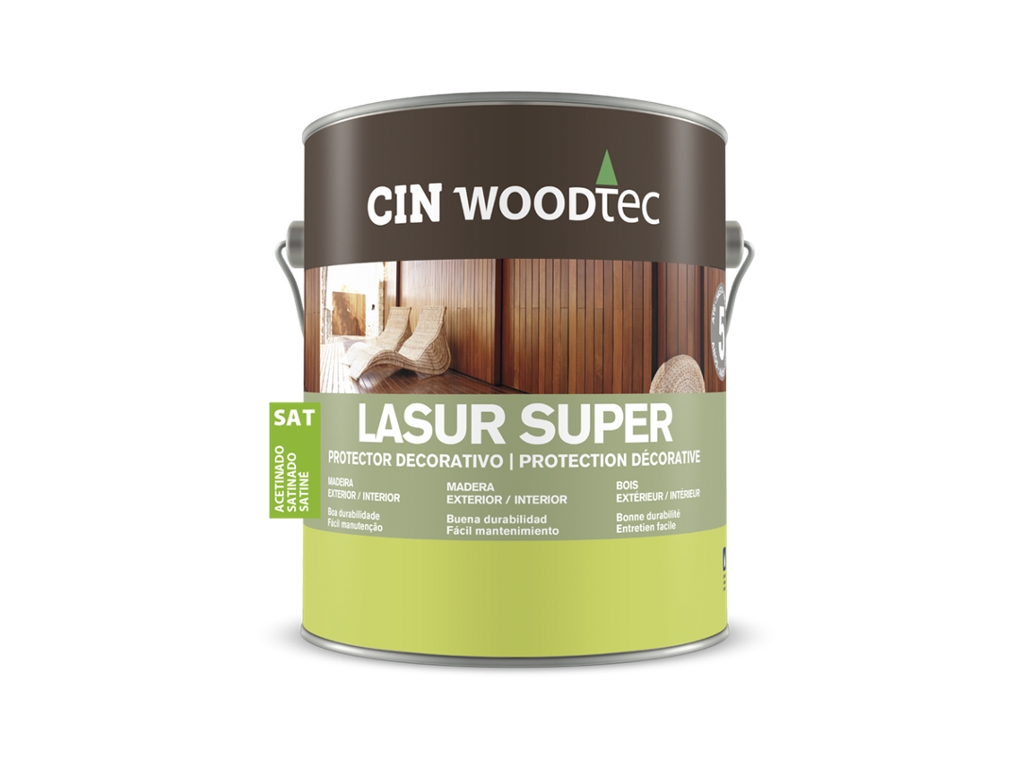 Woodtec Lasur Super Satinado Incolor 0,75L