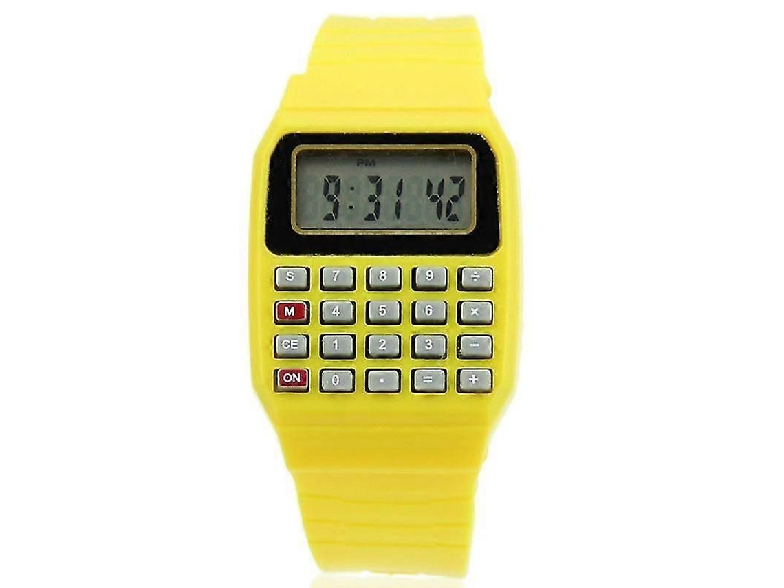 Relógio Infantil Multifuncional De Silicone Com Data