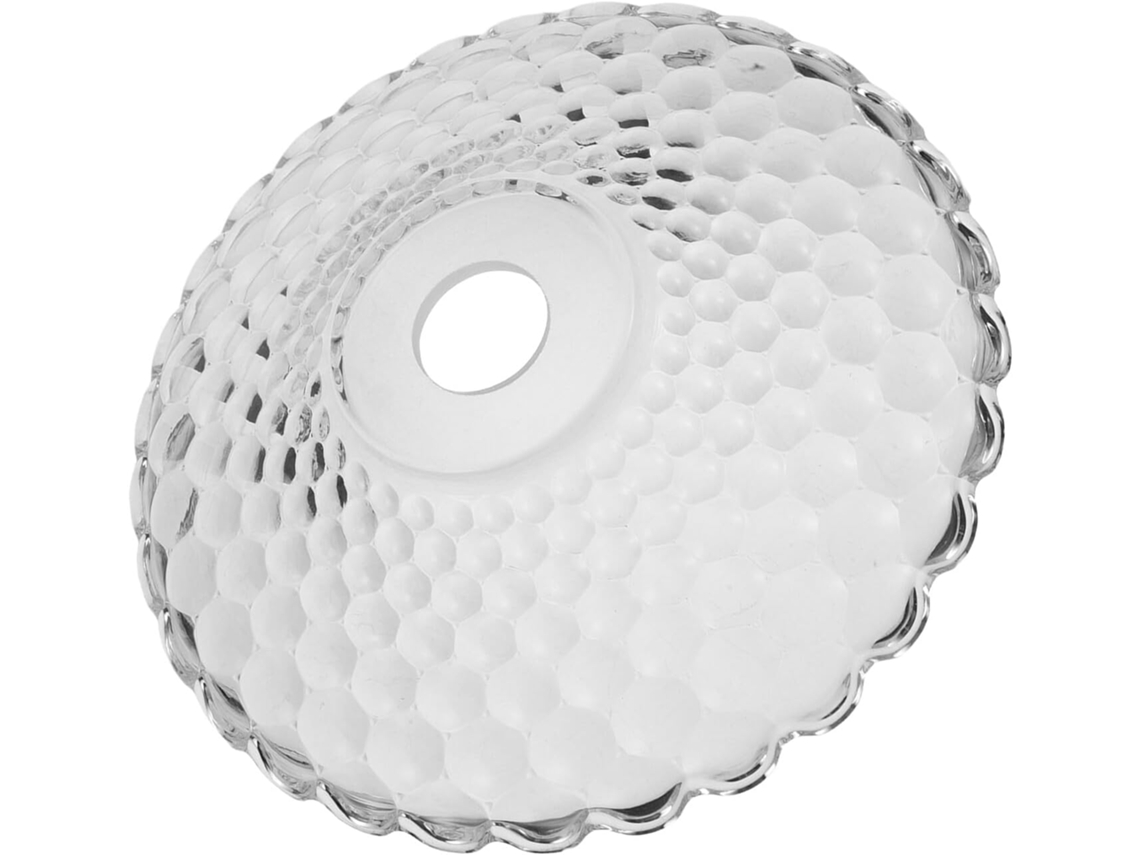 Lámpara De Mesa Colgante O De Pie Con Diseño Vintage, Redonda Y Plana, De Cristal.