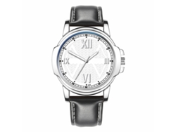 Reloj De Cuarzo Para Hombre Con Correa De Piel Sintética, Estilo Sencillo Y Moderno N.° 4