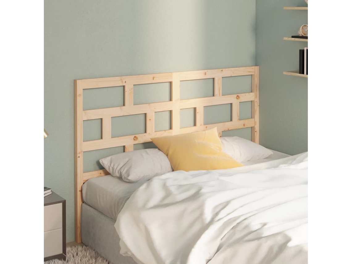 Cabecero De Cama Madera Maciza De Pino 141x4x100 Cm