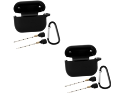 Kit De 2 Piezas Para Estuche De Auriculares, Cable, Cadena Y Funda De Silicona Antipérdida.