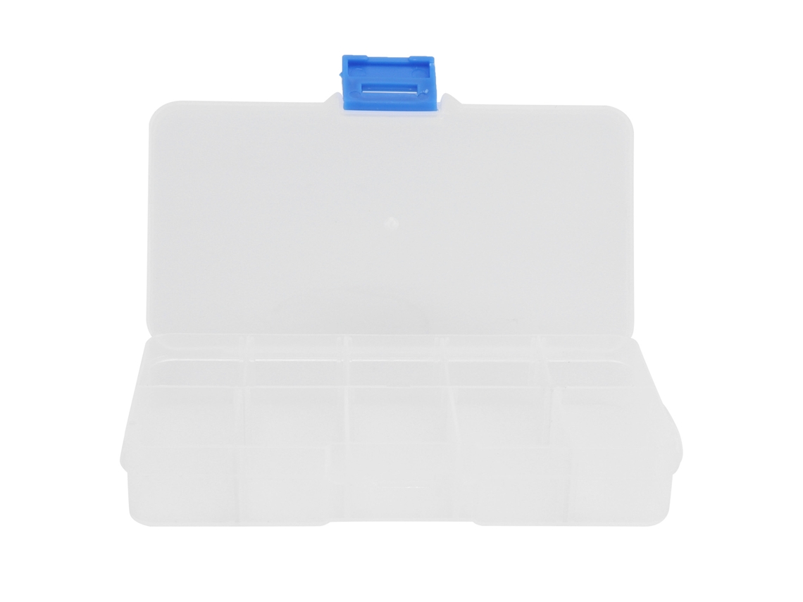 Caja De Joyería Transparente Con 10 Compartimentos, Organizador De Plástico, Almacenamiento Para Cuentas, Arte, Bricolaje.