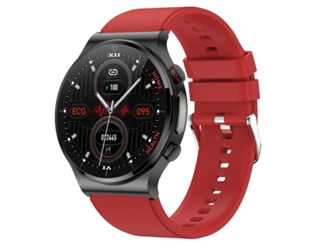 Smartwatch con control de pantalla táctil Ecg fisioterapia monitor de oxígeno en sangre infrarrojo cinta roja