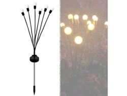 Luces Solares Con Forma De Luciérnaga Para Uso Exterior, Luces De Jardín Con Efecto De Movimiento Para La Decoración Del Patio (luz Cálida).