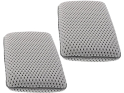 Juego De 2 Cojines De Baño Antideslizantes Grises Para Spa Y Cojín De Espuma.