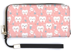 Cartera Cuero Con Cremallera Para Mujer Diseño Estampado