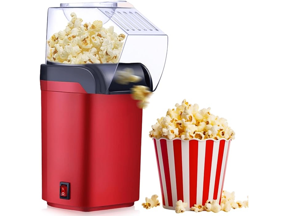 Máquina de palomitas de maíz de 1200 W, aire caliente, sin aceite, 3 minutos, para el hogar/fiestas ZYBLSSBB