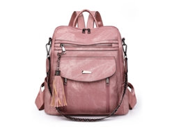 Bolsos de PU para mujer, mochilas para mujer, bolsos para mamás, casuales y multifuncionales. Yunzii rosa