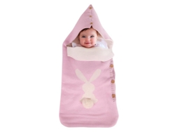 Saco De Dormir Para Bebé, Manta Suave Y Cálida Con Forma De Conejo, De 0 A 12 Meses, Rosa, Czhhmart