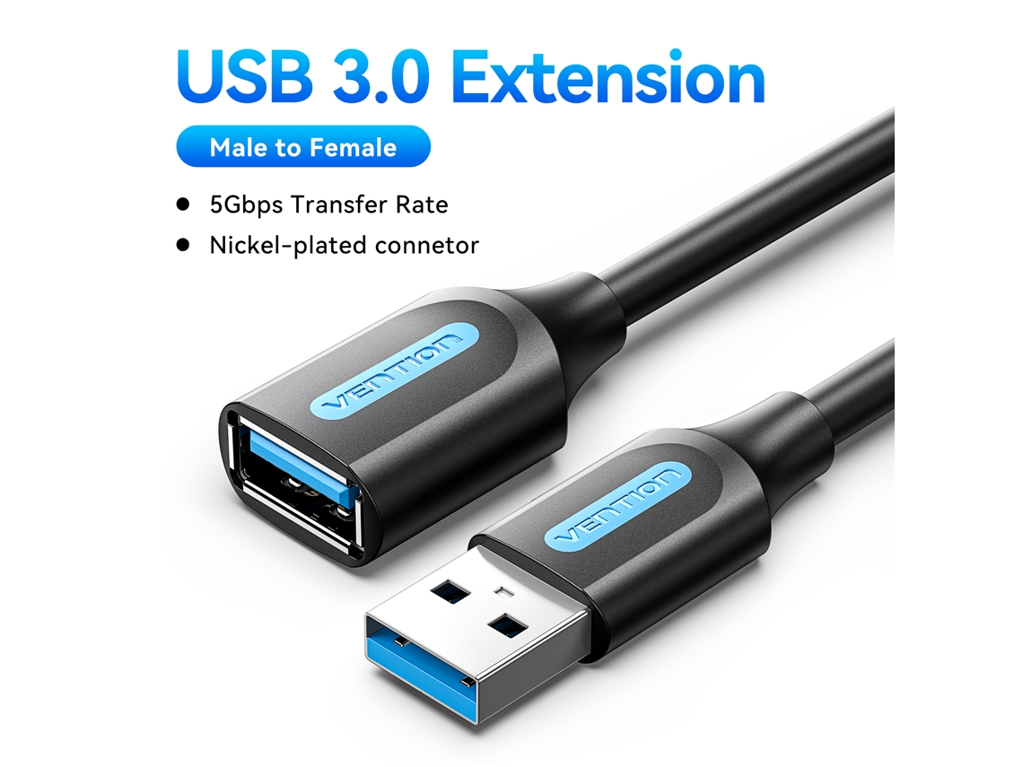 Cable extensor USB 3.0/2.0, para Smart TV, SSD, Xbox One, portátil, cable USB 3.0
