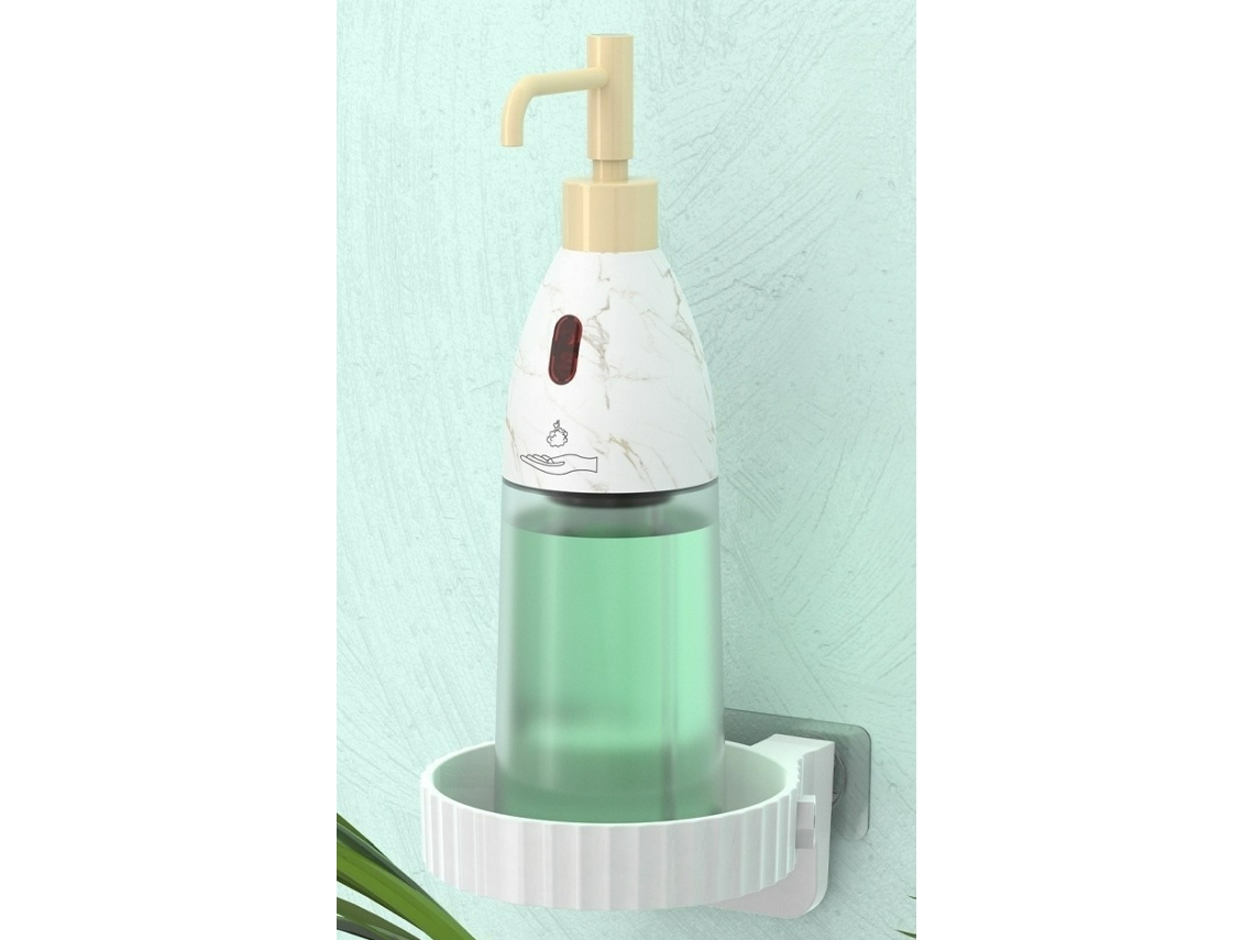 (blanco Con Bandeja) Dispensador De Jabón De Manos Inteligente, Dispensador Automático De Jabón En Espuma Con Sensor Para Baño, 280 Ml