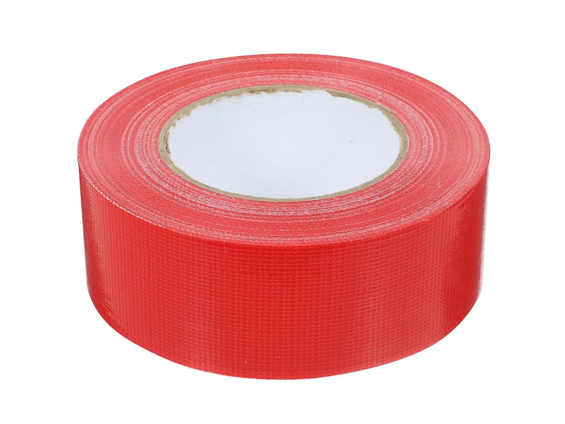 1 rollo de cinta adhesiva roja reforzada para uso interior y exterior GOKOCO