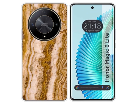 Funda Silicona para Huawei Honor Magic 6 Lite 5G diseño Mármol 10 Dibujos TUMUNDOSMARTPHONE