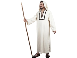 Disfraz de Chilaba Morisca blanco con capucha para hombre