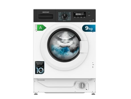 CECOTEC Lavadora 9Kg Integrable Bolero DressCode 940 BI Inverter A. 1400RPM Máximas Regulables, 16 Programas, Bajo Consumo, Motor Inverter Plus, St...