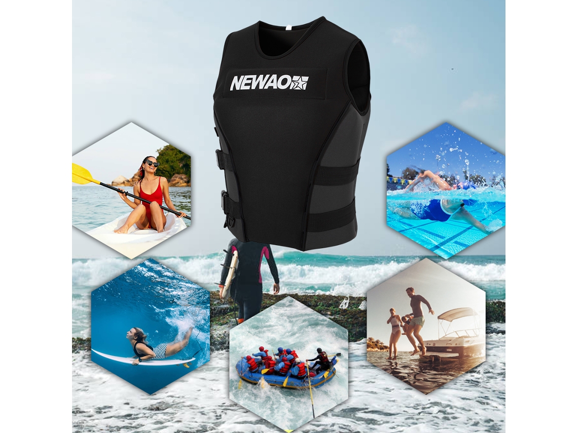 Chaleco Salvavidas Protector De Neopreno Para Adultos Para Deportes Acuáticos, Esquí Y Natación.